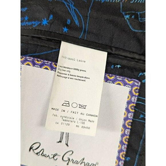 NWOT Robert Graham Modern Fit Sharkskin Hunter Green Suit Size 42R (MSRP $598) - Picture 6 of 8